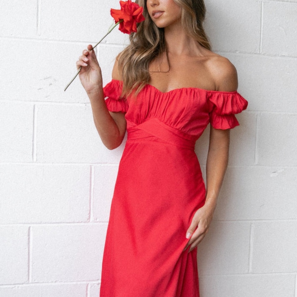 Petal & pup red dress.